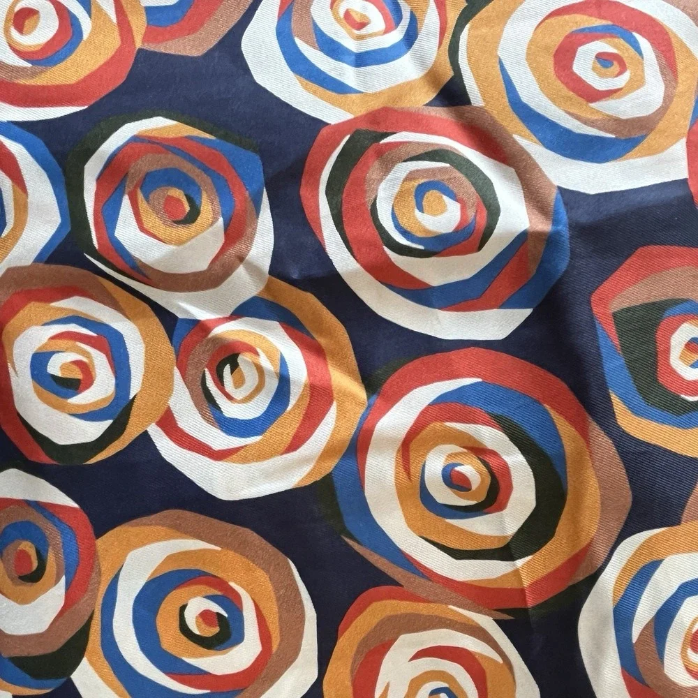 J McLaughlin Mollie Dress NEW Large Silk Blend Midi Mod Rose Pop Floral Career - Picture 11 of 11